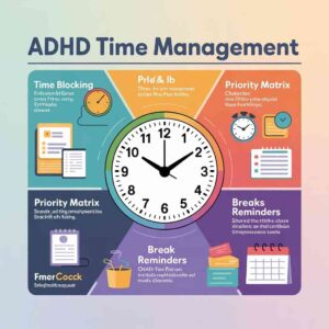 How to Time Manage With ADHD using time blocking, priority matrix, and reminders for better focus and productivity